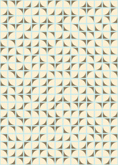 Abstract Geometric Pattern generative computational art illustration