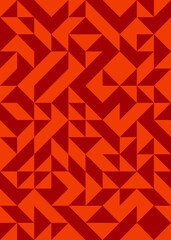 Abstract Geometric Pattern generative computational art illustration