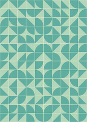 Abstract Geometric Pattern generative computational art illustration