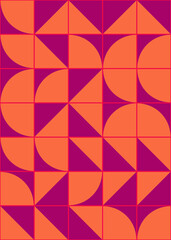 Abstract Geometric Pattern generative computational art illustration