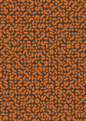 Abstract Geometric Pattern generative computational art illustration