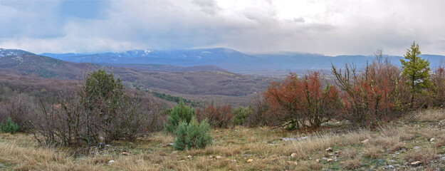Mountains in the Baydar valley Pano