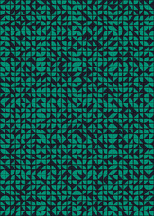 Abstract Geometric Pattern generative computational art illustration