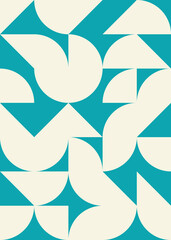 Fototapeta premium Abstract Geometric Pattern generative computational art illustration
