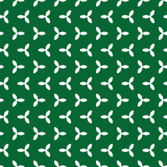 Seamless Christmas holly wrapping paper pattern