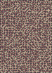 Abstract Geometric Pattern generative computational art illustration