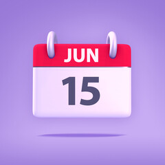 3D Calendar - June 15th
