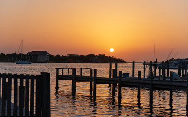Fototapeta premium Sunset at Ocracoke