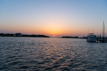 Fototapeta na wymiar Sunset at Ocracoke