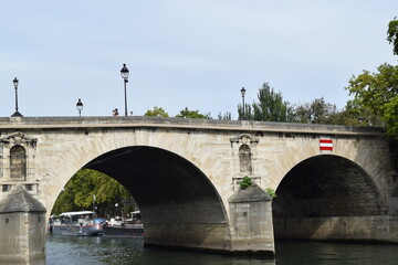 Bridge over the river La Seine in Paris, France.