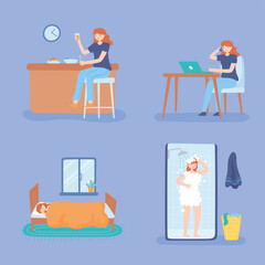 women and life activities