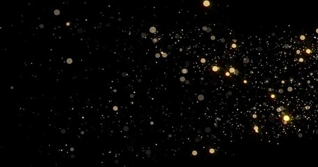 Gold glistening star tail. Glitter shooting star trail for Christmas background - Powered by Adobe