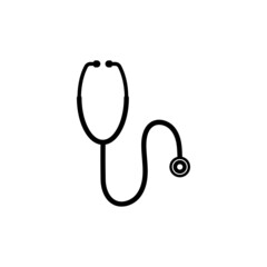 Stethoscope icon design template illustration isolated