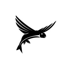 Flying fish icon design