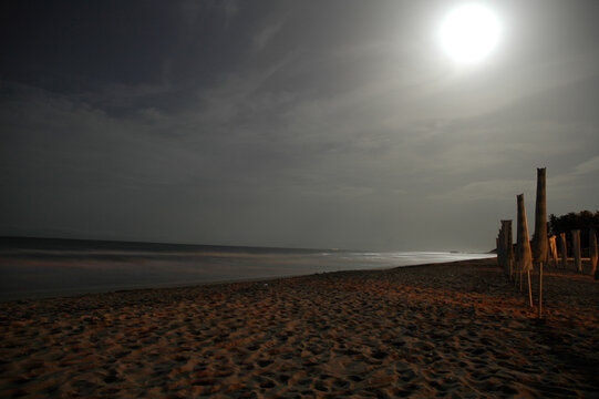 sea at night