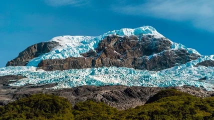 Fotobehang Gletsjer Beautiful mountains in Patagonia, with its glaciers and full of trees.  © fernando