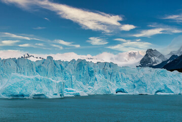Fototapeta na wymiar The Perito Moreno Glacier is a glacier located in Los Glaciares National Park, in the province of Santa Cruz, Argentina. It is one of the most important tourist attractions in Patagonia Argentina.