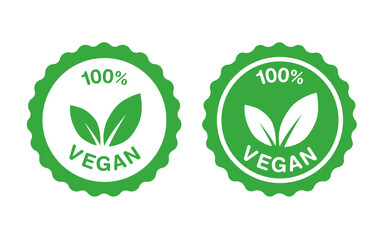 vegan approved stamp badge sticker - obrazy, fototapety, plakaty