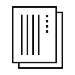 挨拶状のシンプルなアイコン/線画