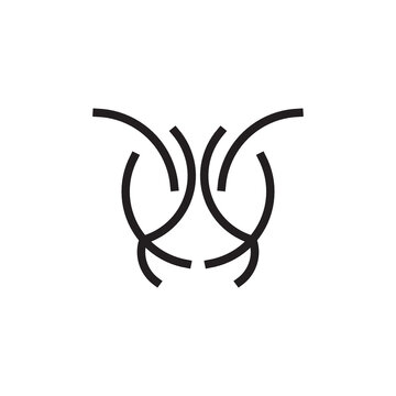 ant head line art logo design