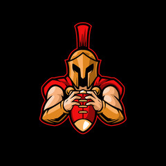 spartan football team mascot trojan greek fighter