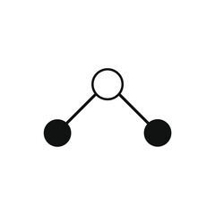 two circles hanging on one circle