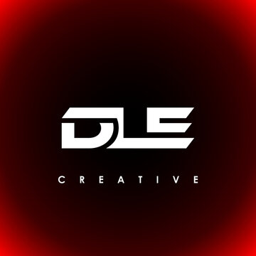 DLE Letter Initial Logo Design Template Vector Illustration