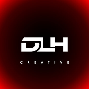 DLH Letter Initial Logo Design Template Vector Illustration