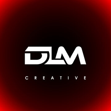 DLM Letter Initial Logo Design Template Vector Illustration