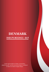 Happy independence day of Denmark. template, background. Vector illustration