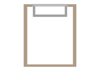 白紙と用箋ばさみ