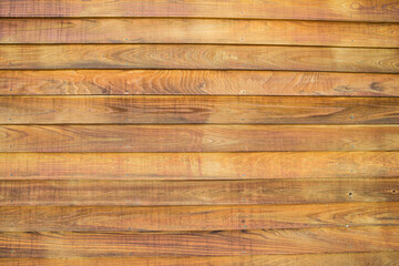 Close view of wooden plank table