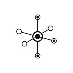 six circles related line to bigger circle