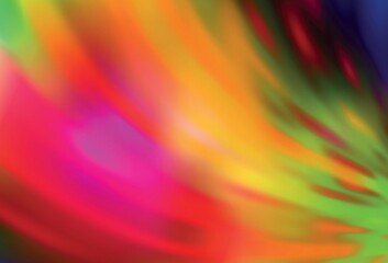 Dark Multicolor vector blurred shine abstract texture.