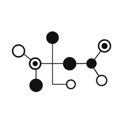 vector image of a molecular structure
