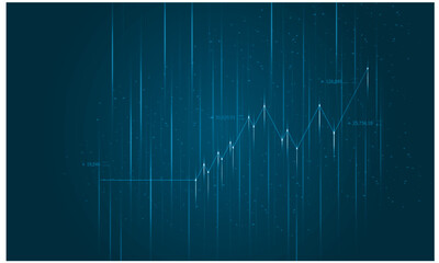 Stock exchange financial marketing currency chart graph line matrix decorate economy business technology science background wallpaper energy power innovation future geometric cyber network online 