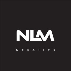 NLM Letter Initial Logo Design Template Vector Illustration