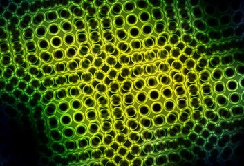 Dark Green, Yellow vector texture with disks.