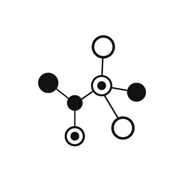 vector image of a molecule icon