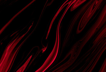 Marble rock texture red ink pattern liquid swirl paint black dark that is Illustration background...