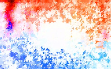 Light Blue, Red vector template with rhombus.