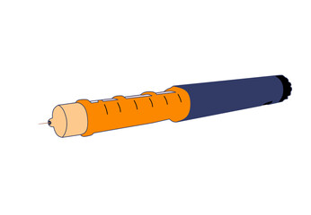 insulin pen vector illustration