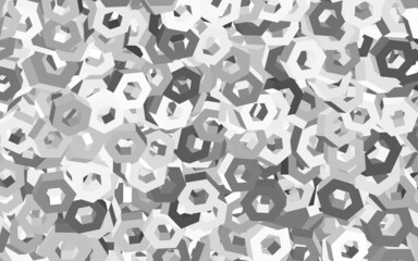 Light Gray vector layout with hexagonal shapes.