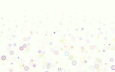 Light Orange vector texture with disks.