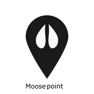 Moose Claw Logo Search Find Pet Company With Minimal Pin Location Icon Vector Illustration