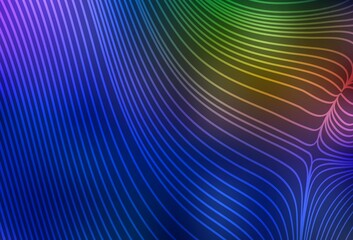 Dark Blue, Yellow vector background with stright stripes.