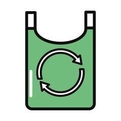 green recycled bag