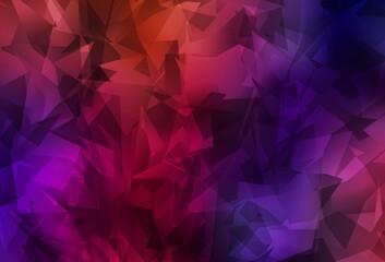 Naklejka premium Dark Blue, Red vector abstract mosaic background.