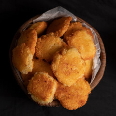 Buñuelos pan frito de yuca con queso