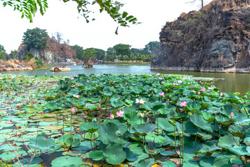  Landscape on the hill are decorated in ecological zones attract weekend visitors to relax in Dong Nai, Vietnam